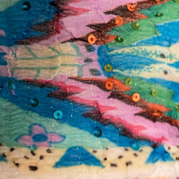 Alberto Makali Sequined Crinkle Stretchy Top - Picture 8 of 14